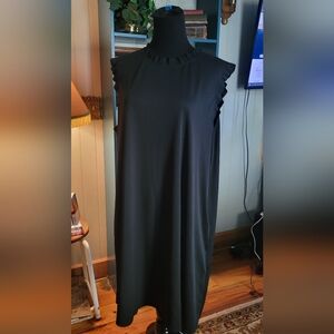 Plus Size Xxl Apt. 9 Black Ruffle Trim Dress